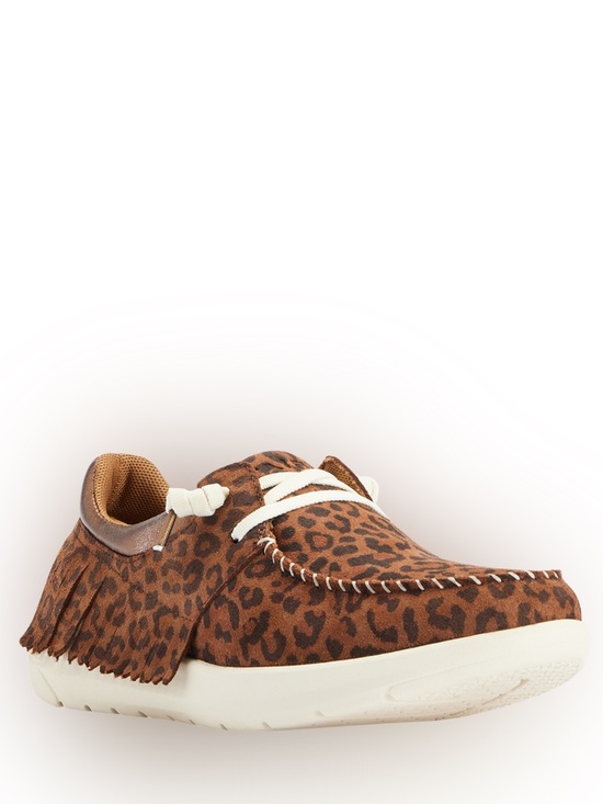 Ariat Shoes - Ariat Ladies Hilo Fringe Warm Leopard Shoes- Size 6.5